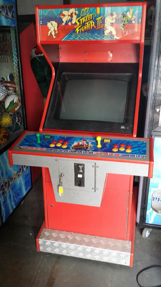 street fighter 2 arcade machine