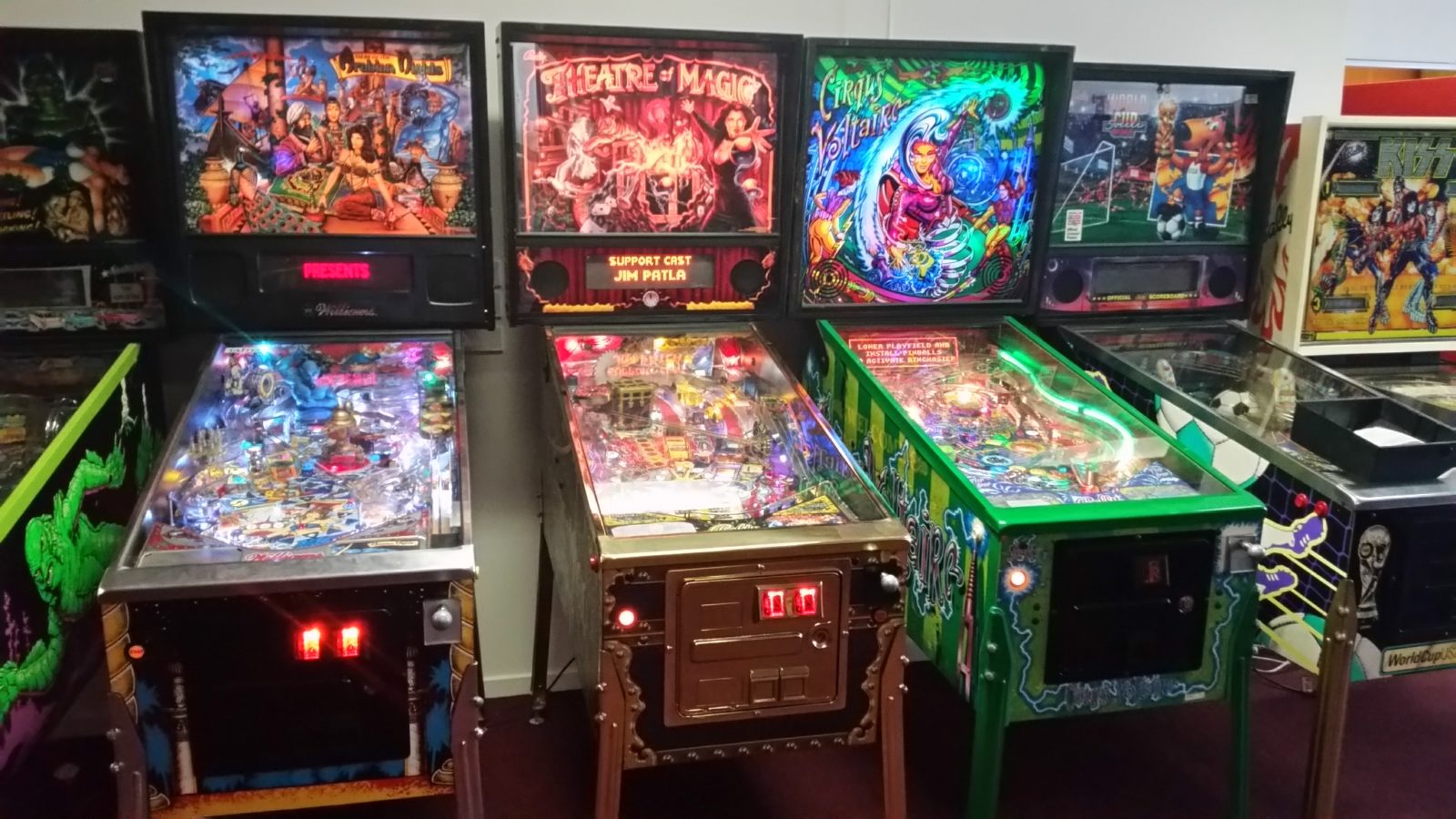 pinball machines at Arcade Classics